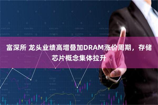 富深所 龙头业绩高增叠加DRAM涨价周期，存储芯片概念集体拉升